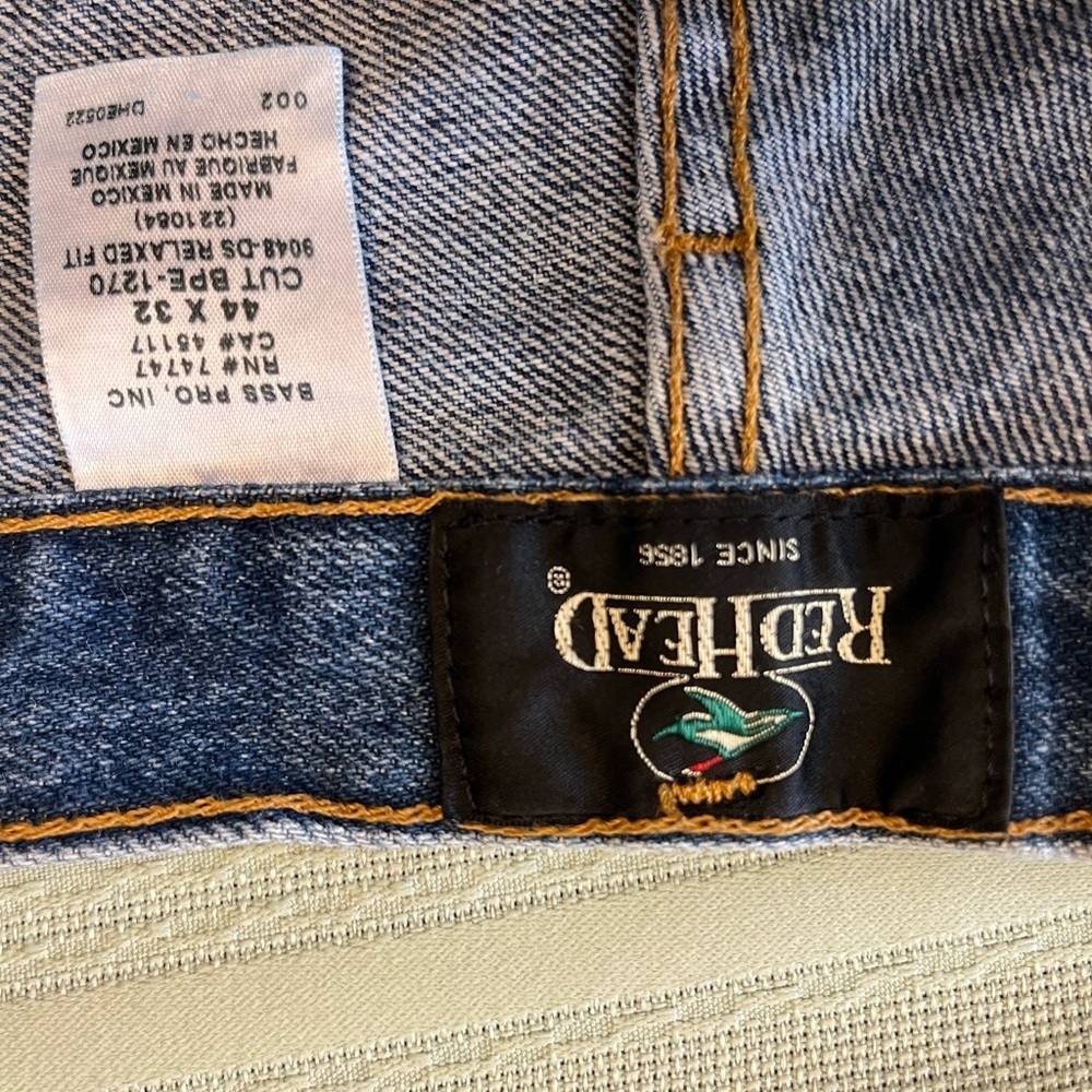 RedHead Blue men’s Denim Jeans size 44X32 - Picture 3 of 6
